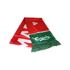 Carlsberg stort fodboldhalstørklæde. stof -