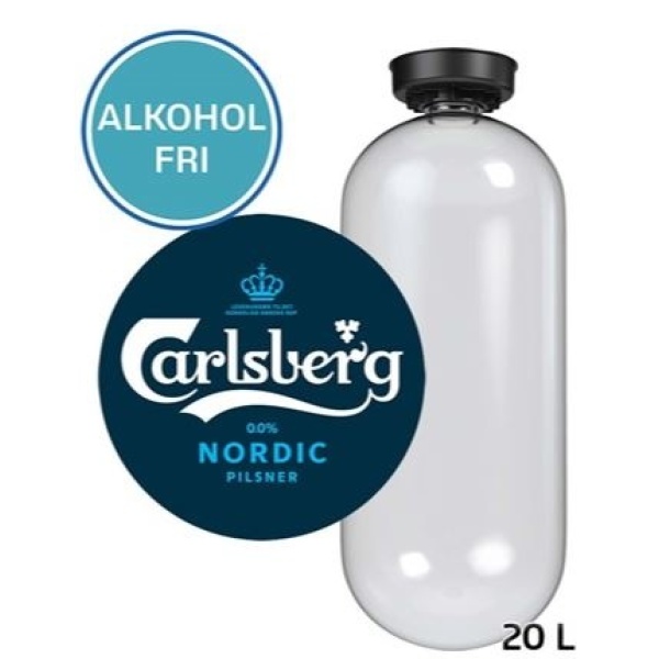 Carlsberg Nordic Pilsner 0.0% (MD20) - 20 liter fustage