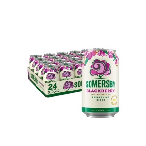 Somersby Blackberry Cider 4,5% - 24x33 cl Dåser