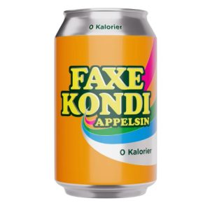 Faxe Kondi Appelsin 0 Kalorier - 24x33cl Dåser