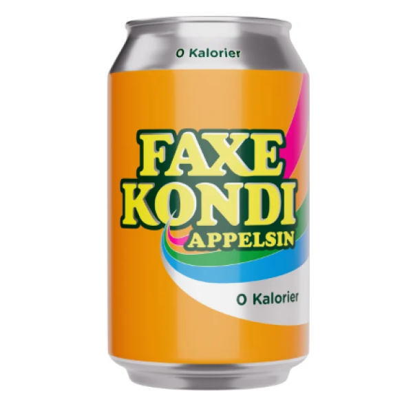 Faxe Kondi Appelsin 0 Kalorier - 24x33cl Dåser