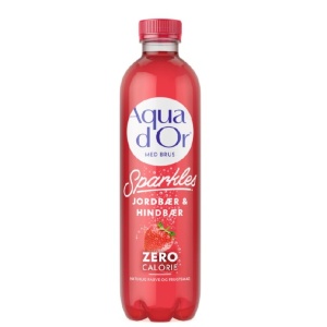 Aqua D'or Jordbær & Hindbær m/brus 12x50 cl PET