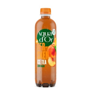 Aqua D'or Black Ice Tea Fersken Zero Sugar 12x50 cl PET